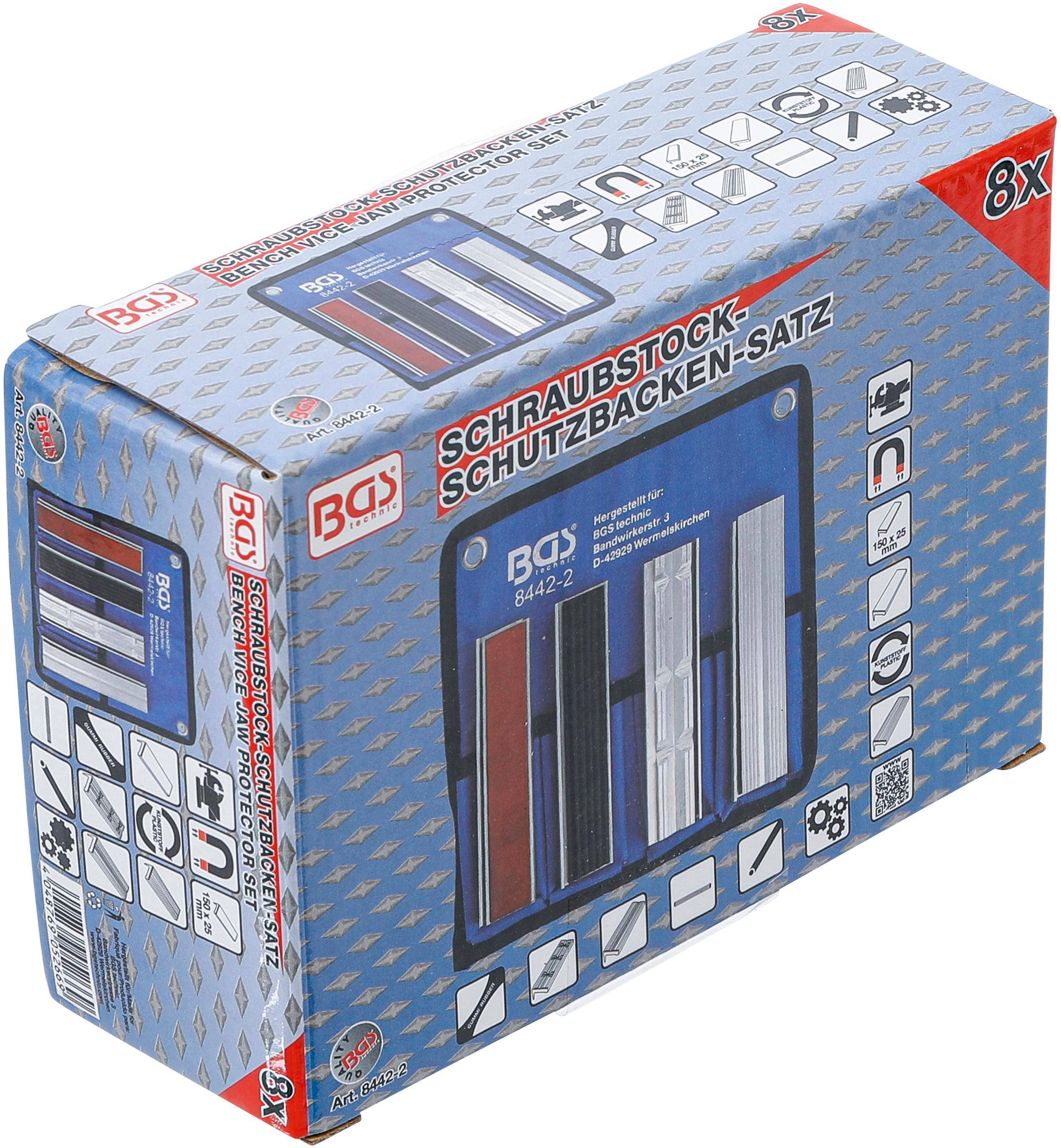 BGS technic Schraubstock-Schutzbacken-Satz | Aluminium | 150 mm |