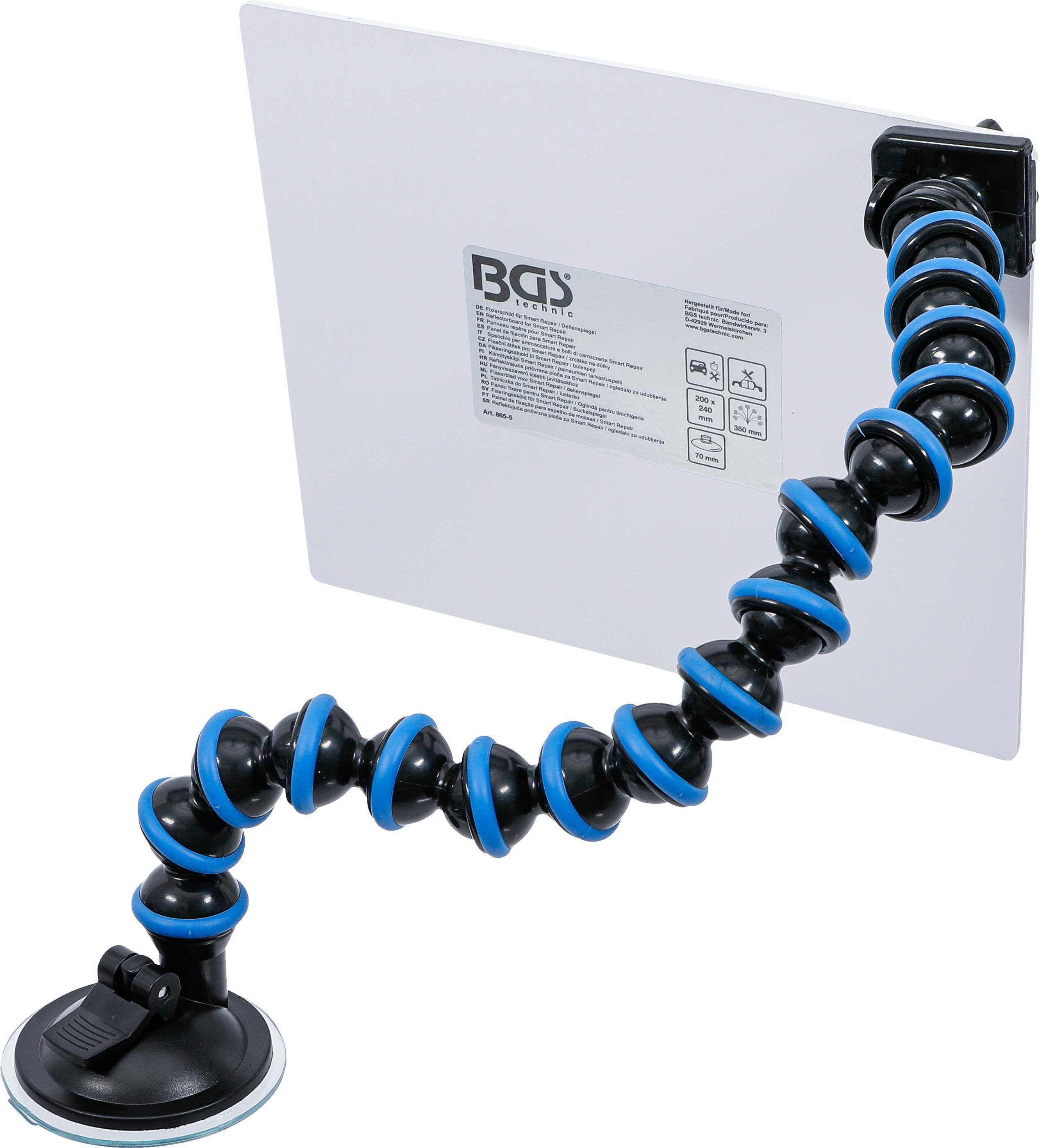 BGS Fixierschild fr Smart Repair / Dellenspiegel | wei