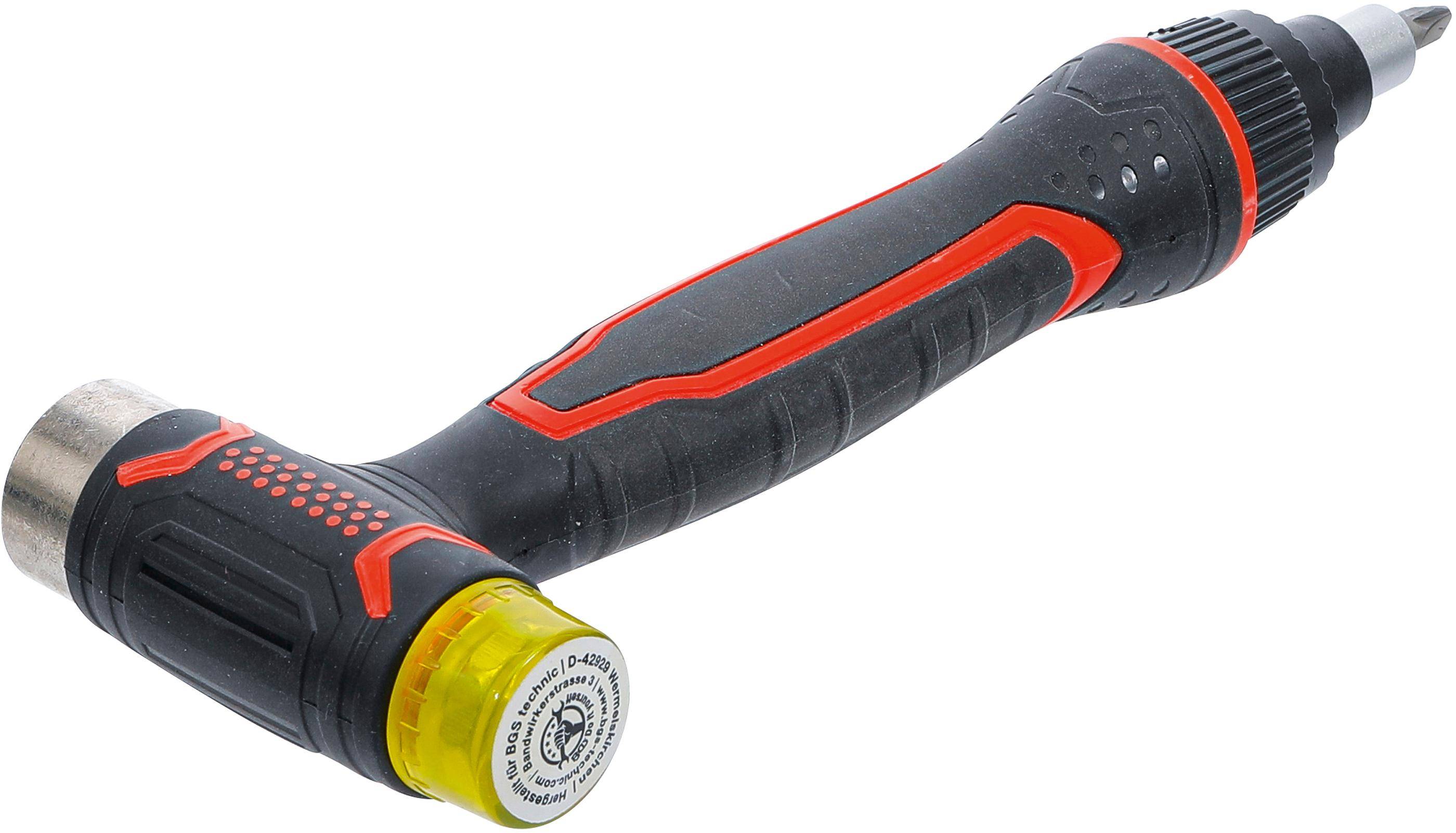 BGS Do It Yourself Wechselkopf-Hammer | mit Ratschen-Drehgriff fr