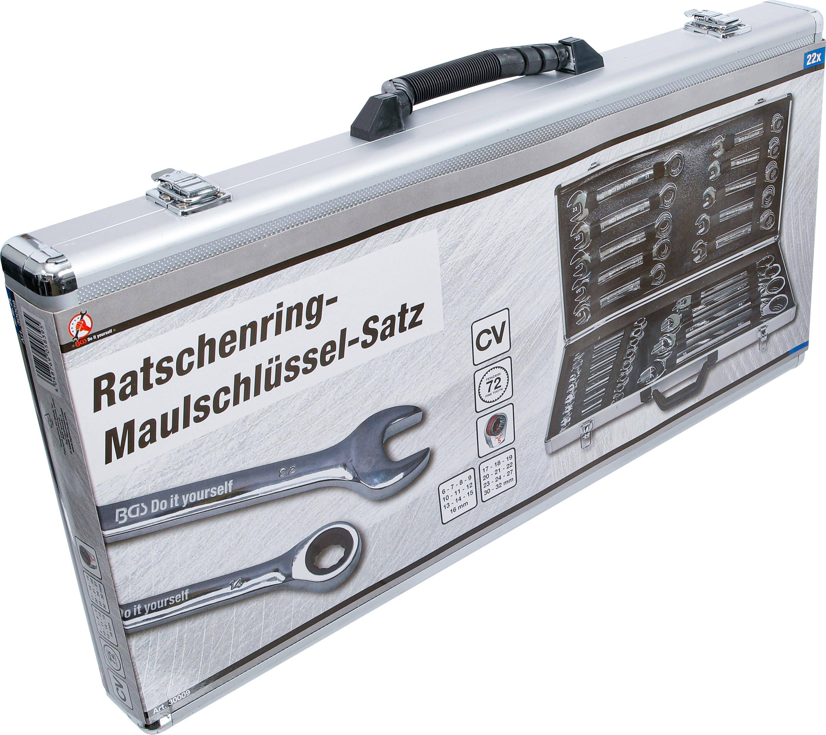 BGS Do It Yourself Ratschenring-Maulschlssel-Satz | SW 6 - 32 mm |