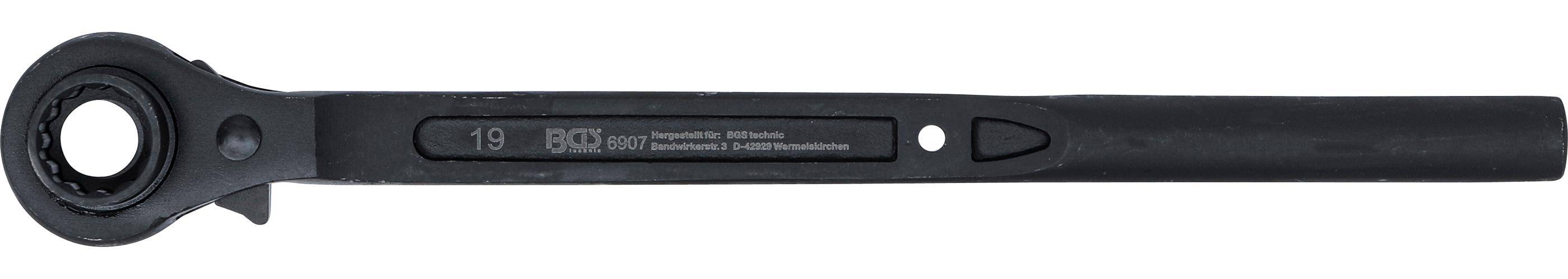 BGS Gerstbauer-Knarre | runder Schaft | SW 19 x 22 mm