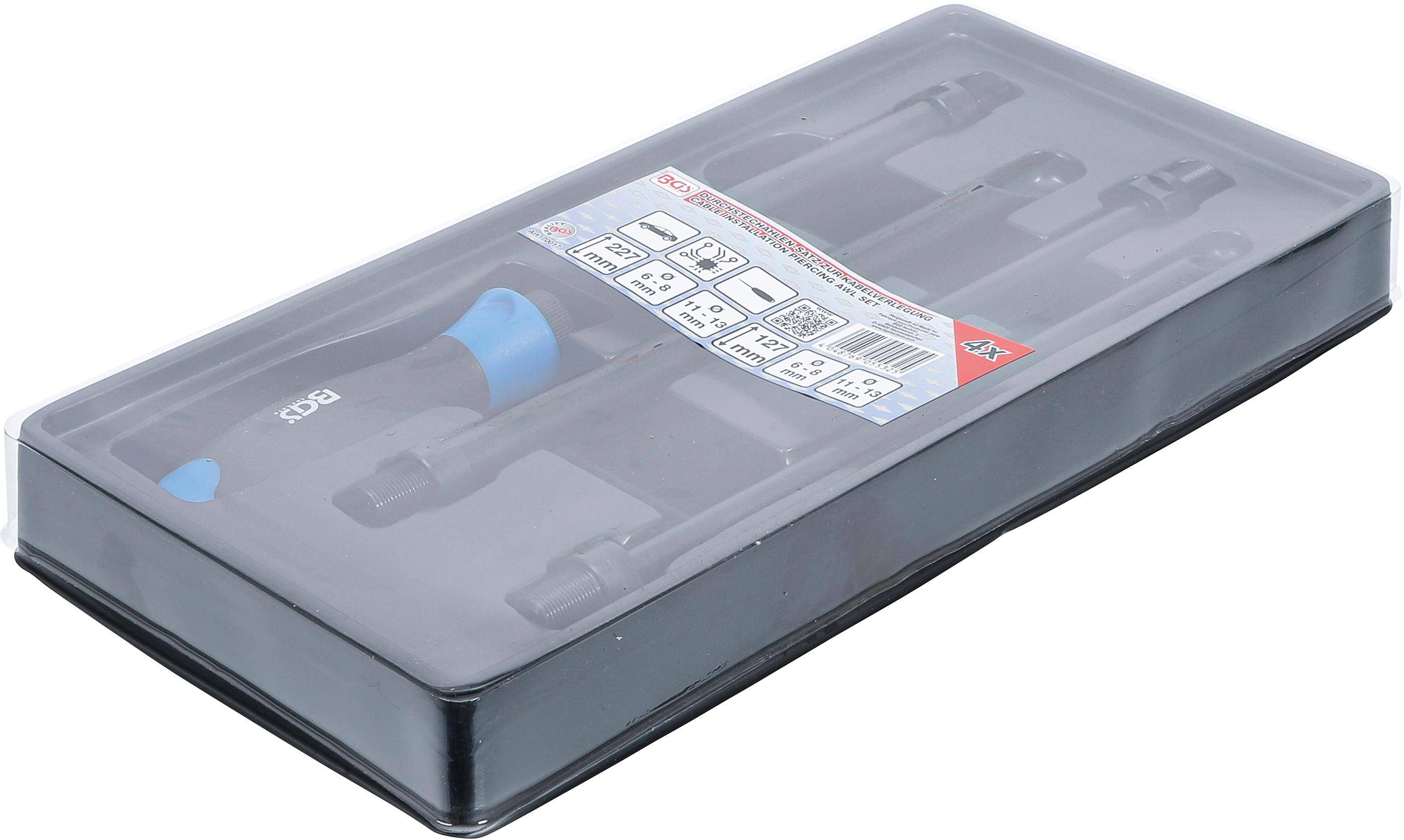 BGS technic Durchstechahlen-Satz zur Kabelverlegung | 4-tlg.