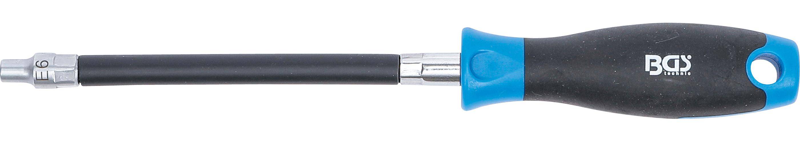 BGS Flexibler Schraubendreher mit Rundgriff | E-Profil E6 |