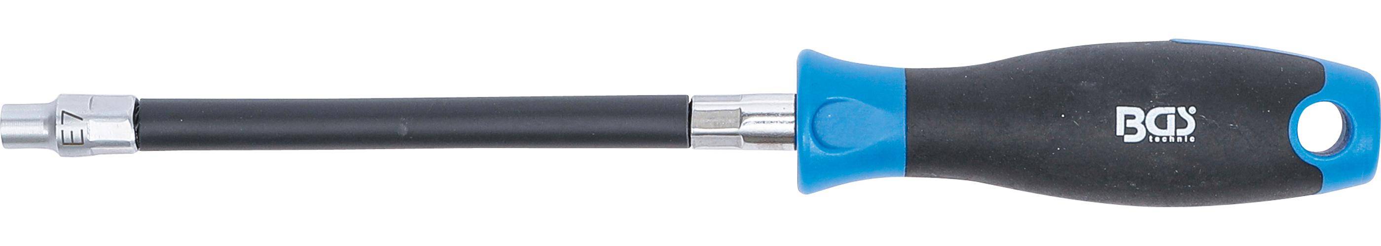 BGS Flexibler Schraubendreher mit Rundgriff | E-Profil E7 |