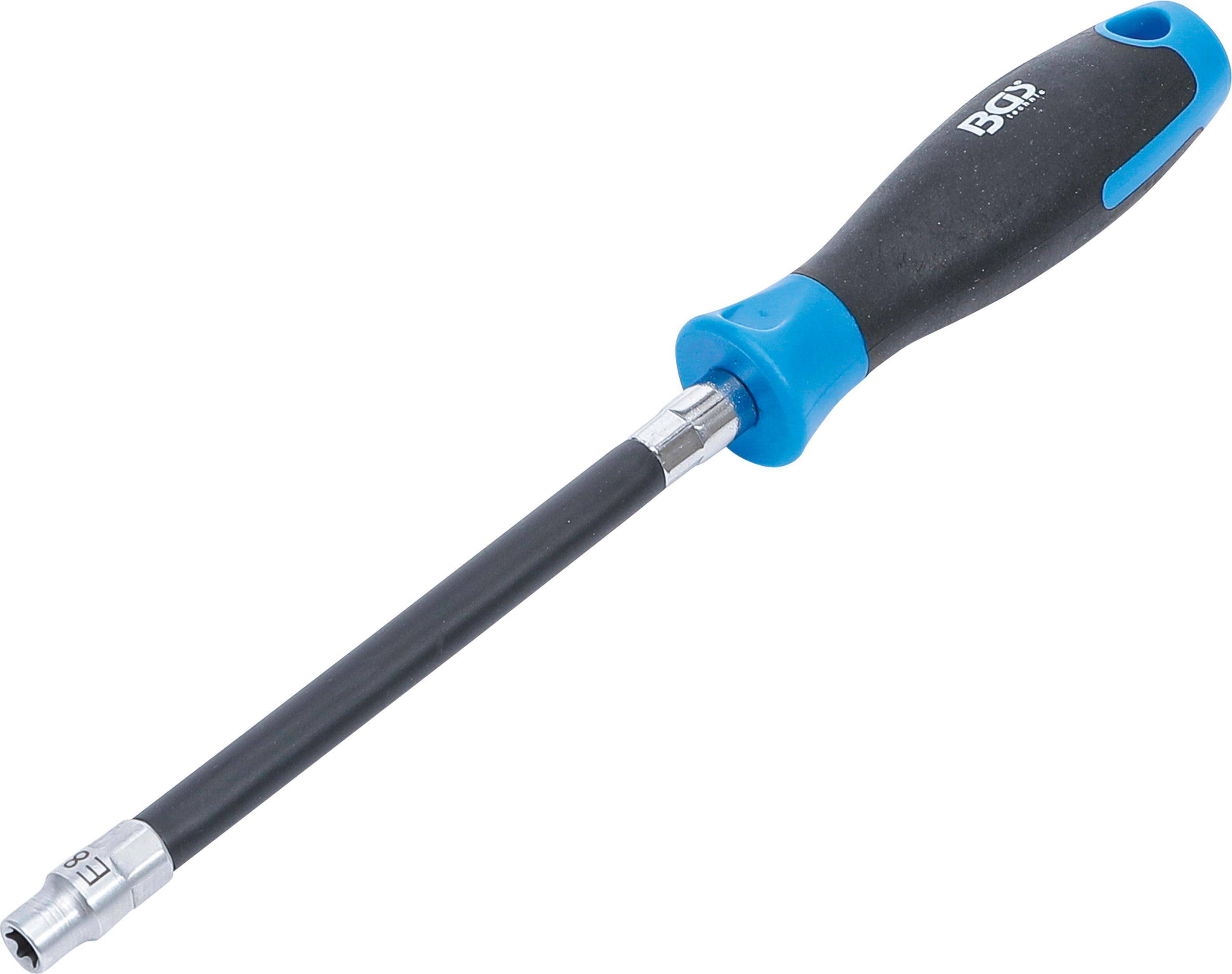 BGS Flexibler Schraubendreher mit Rundgriff | E-Profil E8 |