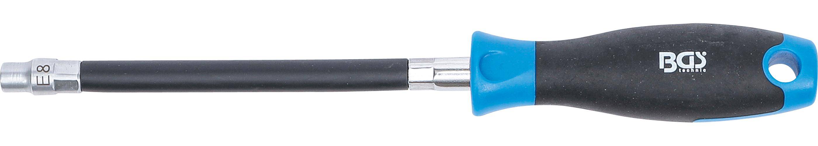 BGS Flexibler Schraubendreher mit Rundgriff | E-Profil E8 |