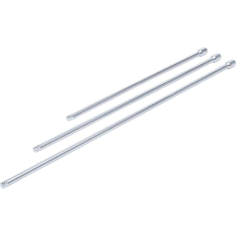 Steckschlüssel Verlängerungssatz - Länge 300, 380 und 450 mm - Abtriebsprofil Außenvierkant 6,3 mm