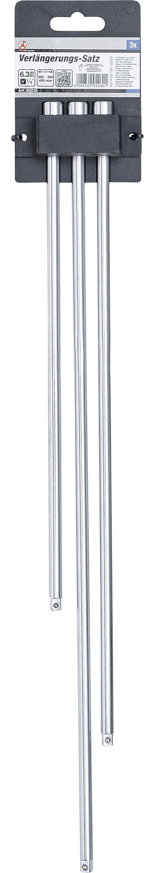 BGS technic Verlngerungs-Satz | 6,3 mm (1/4") | 300 / 380 / 450 mm |