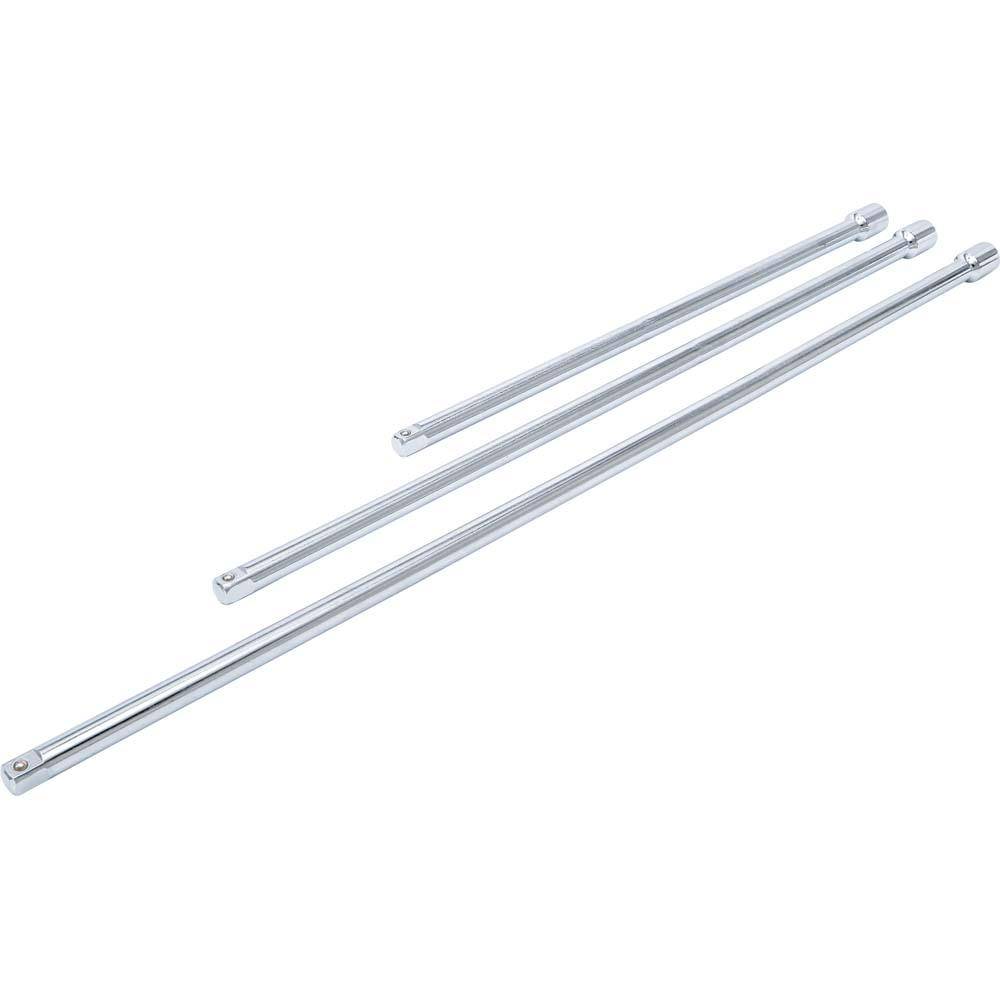 Steckschlüssel Verlängerungssatz - Länge 450, 600 und 750 mm - Abtriebsprofil Außenvierkant 12,5 mm