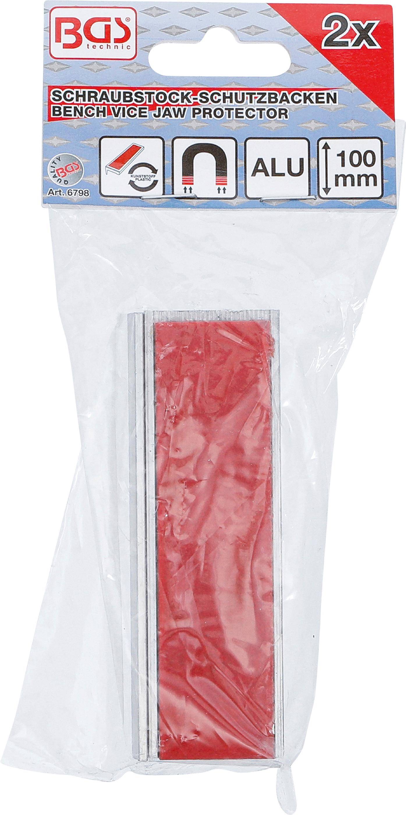 BGS technic Schraubstock-Schutzbacken | Aluminium | Breite 100 mm |