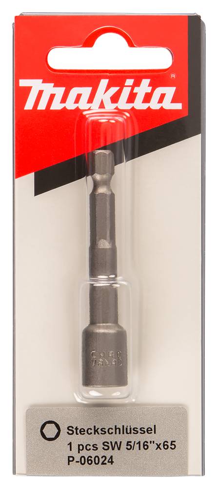 Makita Steckschlüssel SW 5/16" 1/4" • SW 5/16" • 65 mm