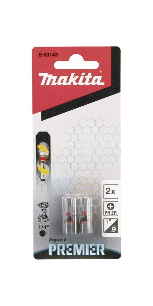 makita Bit E-03143 Gr.PH2(slim) 1/4Zoll 6kt L.25mm Innensechskant 1/4