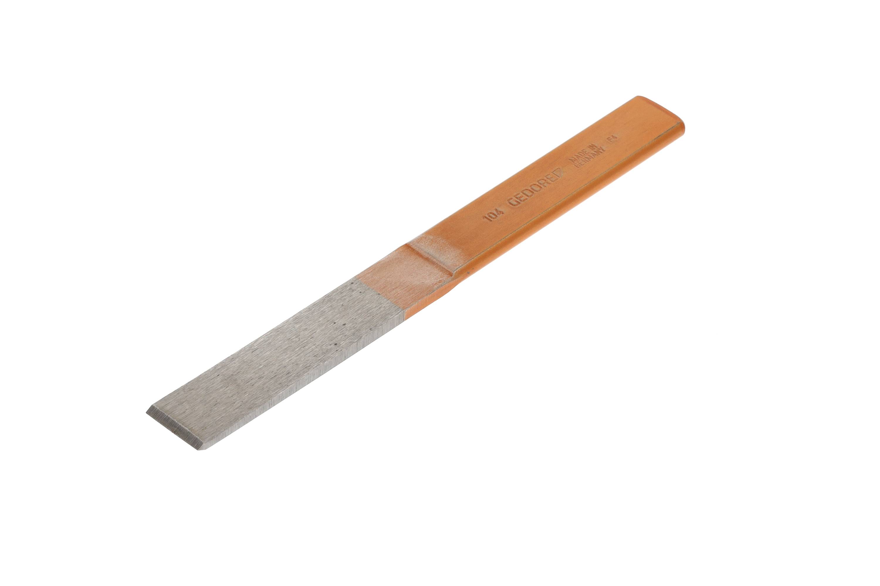 GEDORE Meißel, Schlitzmeißel, Spitzwinkel 60°, Schneide 26 mm breit, 240 mm lang, gehärteter Stahl,