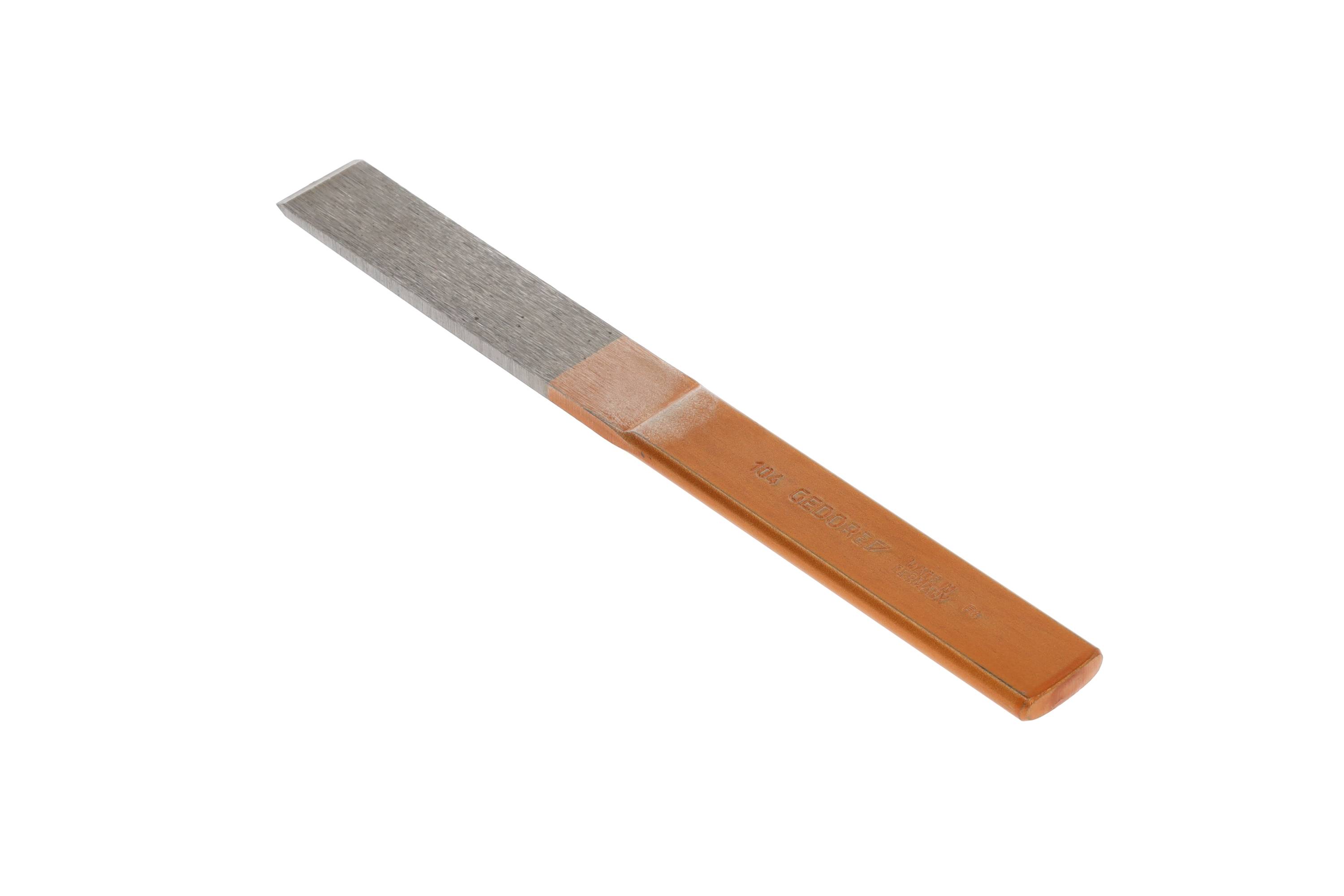 GEDORE Meißel, Schlitzmeißel, Spitzwinkel 60°, Schneide 26 mm breit, 240 mm lang, gehärteter Stahl,