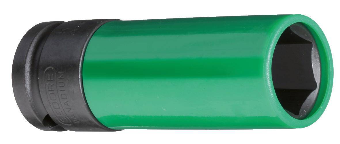 Eine Nahaufnahme eines grünen Markerstifts mit schwarzer Kappe auf weißem Hintergrund. Der Stift ist horizontal positioniert, wobei die Kappe auf der linken Seite liegt.