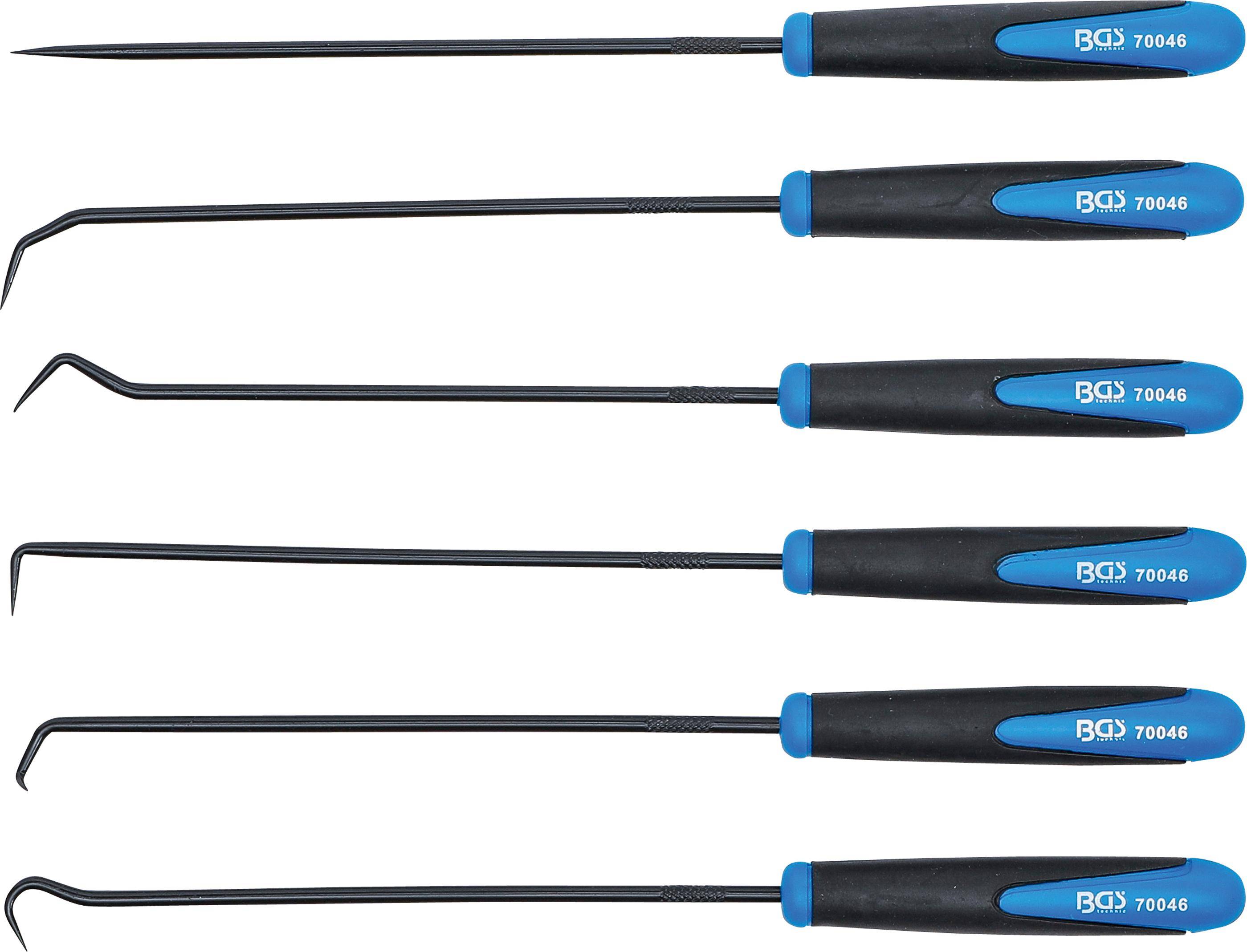 BGS technic Haken-Satz | extra lang | 245 mm | 6-tlg.