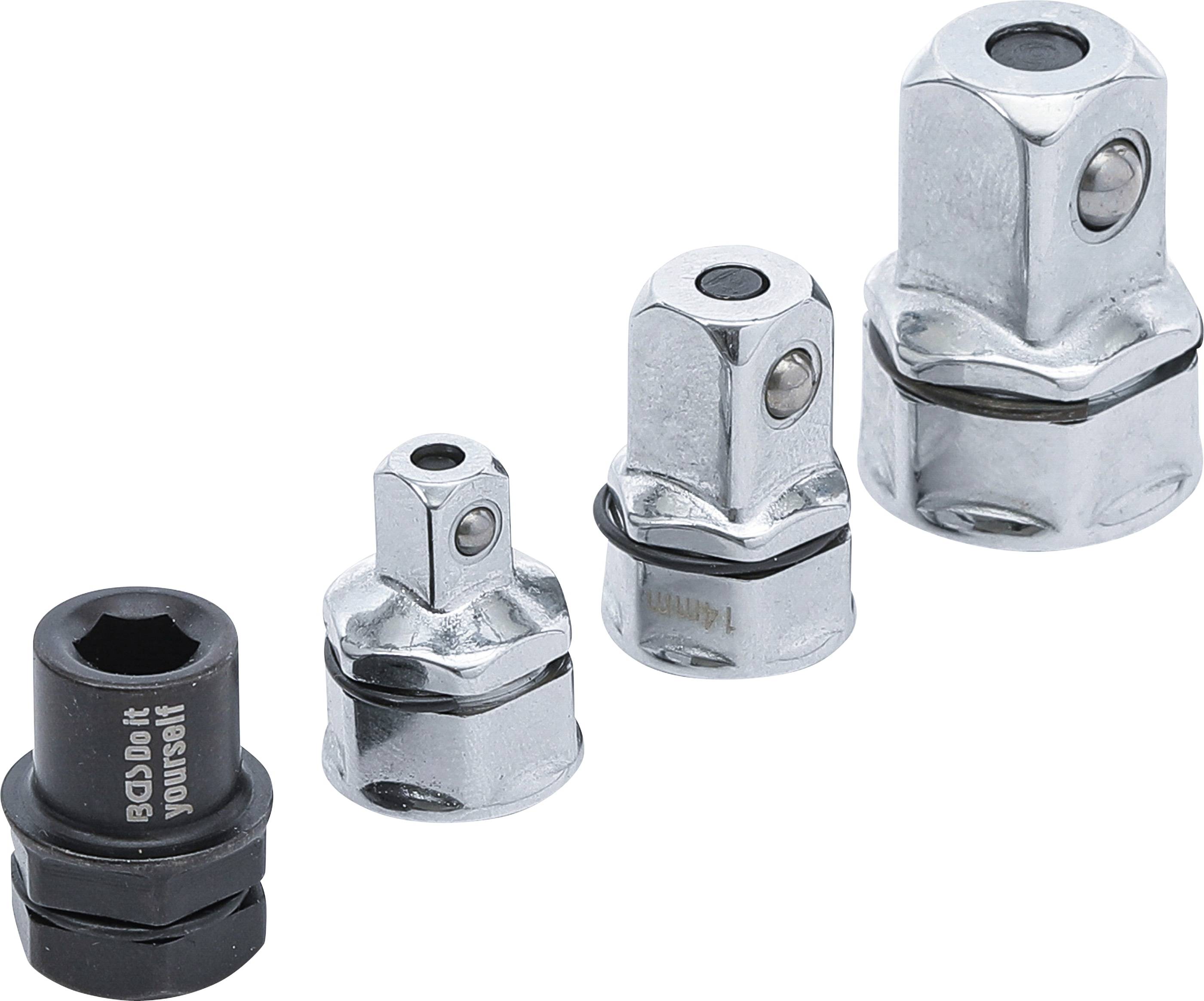 BGS TECHNIC Adapter-Satz für Ratschen-Ringschlüssel, 4-teilig