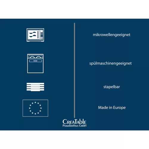CreaTable 17853 Barcelona Kaffeebecher 330 ml, weiß, 6-teilig (1 Set) CreaTable 17853 Barcelona Kaffeebecher 330 ml, weiß, 6-teilig (1 Set)