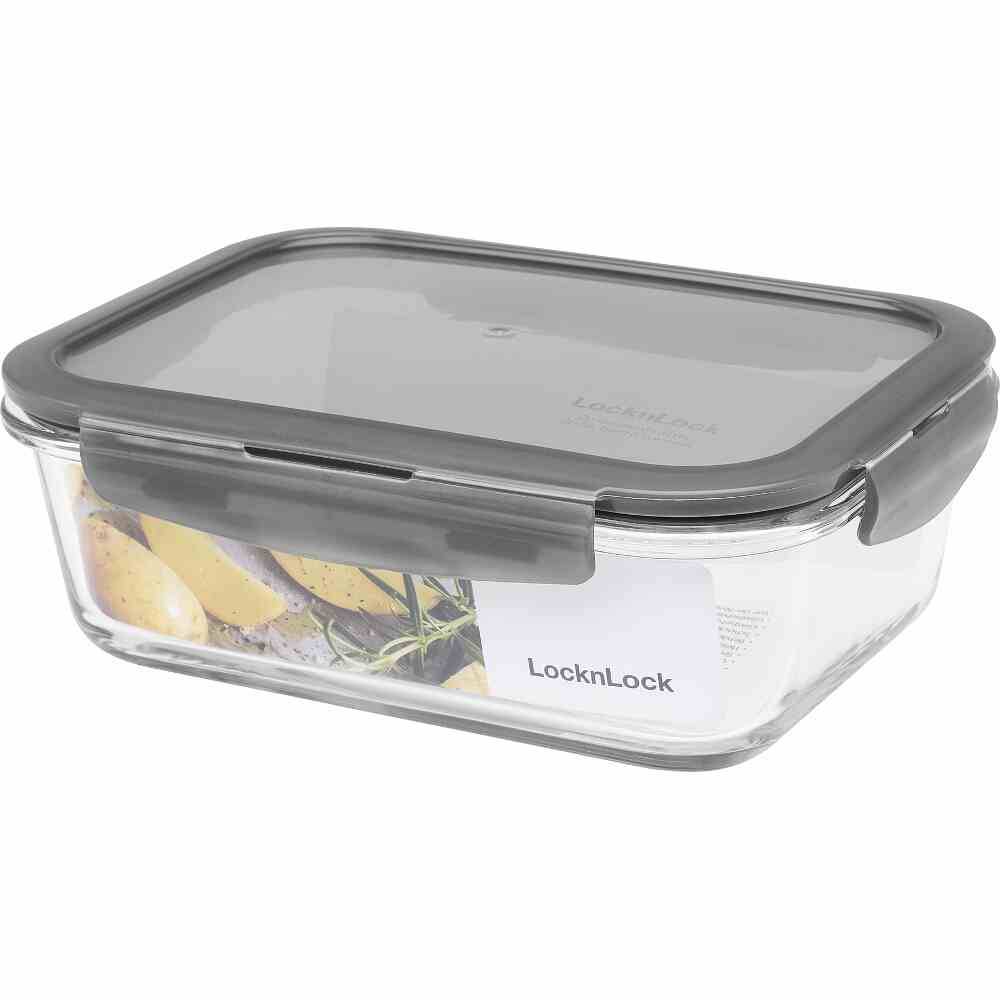 Lock & Lock Boroseal Frischhaltedose 1,0L eckig 200x152x74mm, transparent