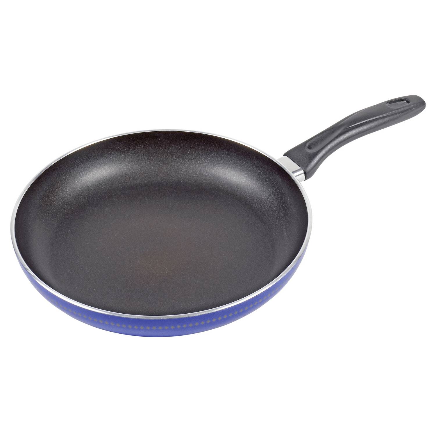 Krüger 1024ST Bratpfanne Serie "Star" 24 cm Titanvers., blau/anthrazit