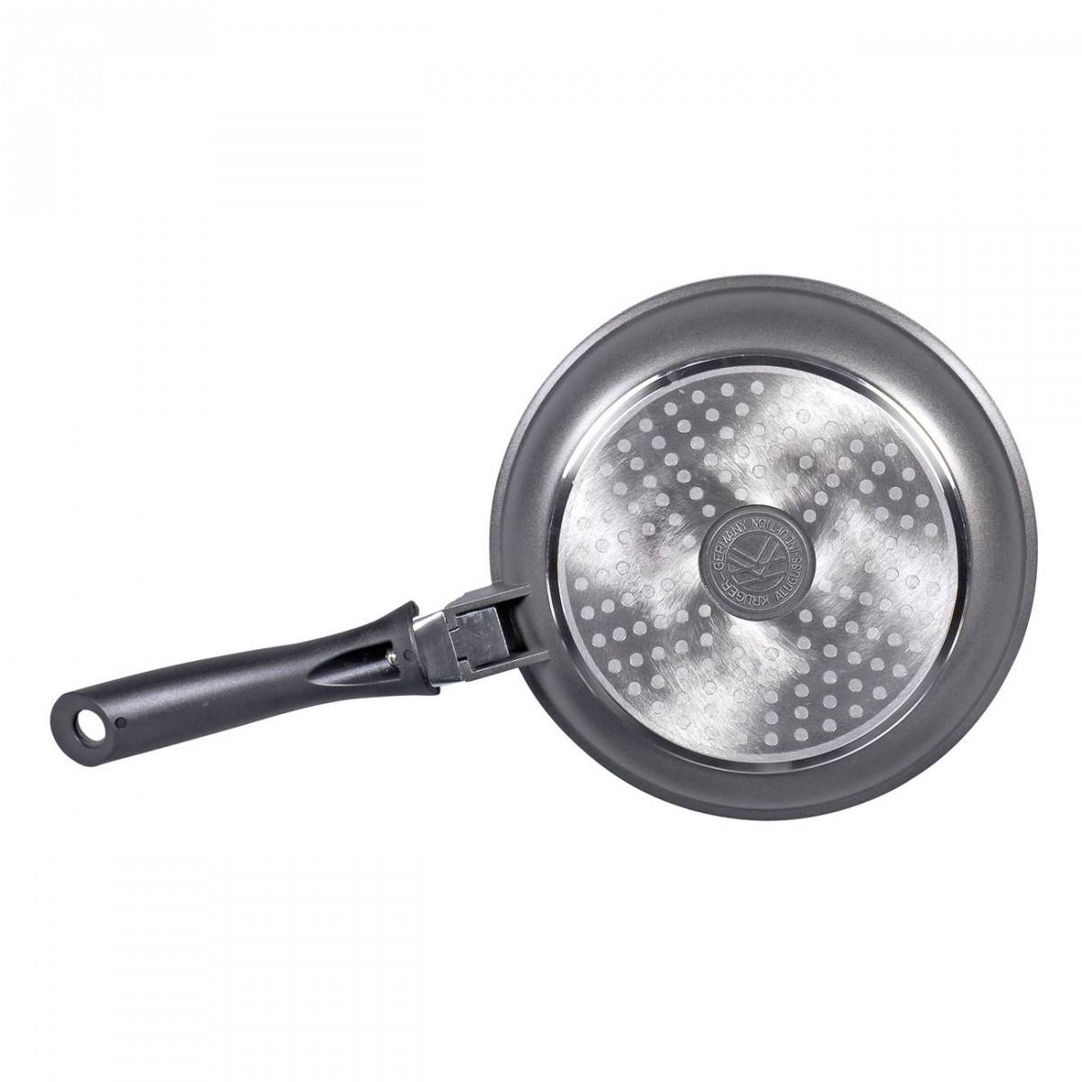 Krüger 21720P Pfanne "Potsdam" aus Aluguss, flach, 20 cm, anthrazit