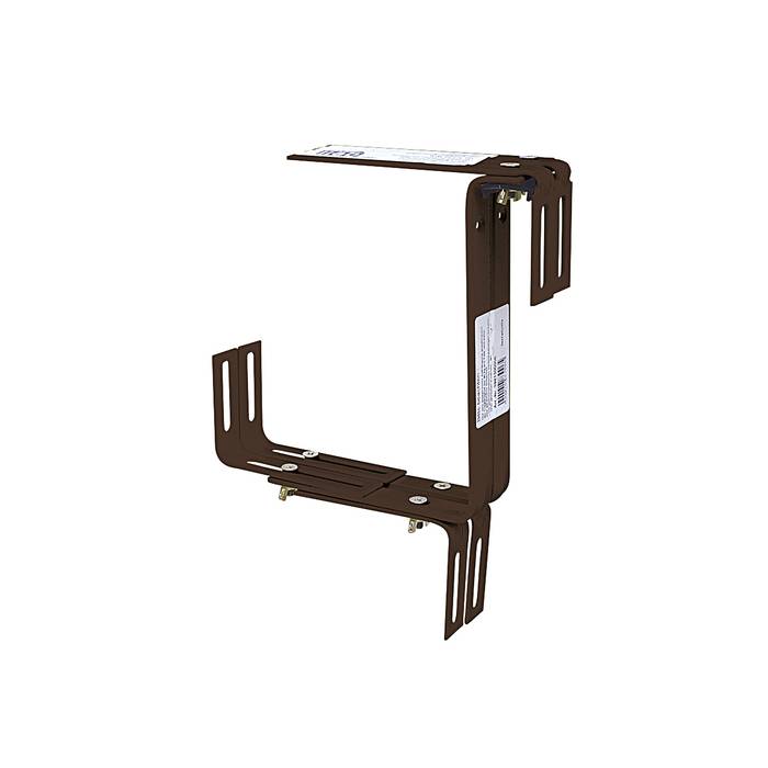 Geli 39813 000 08 Blumenkastenhalter Form C, braun (1 Paar)