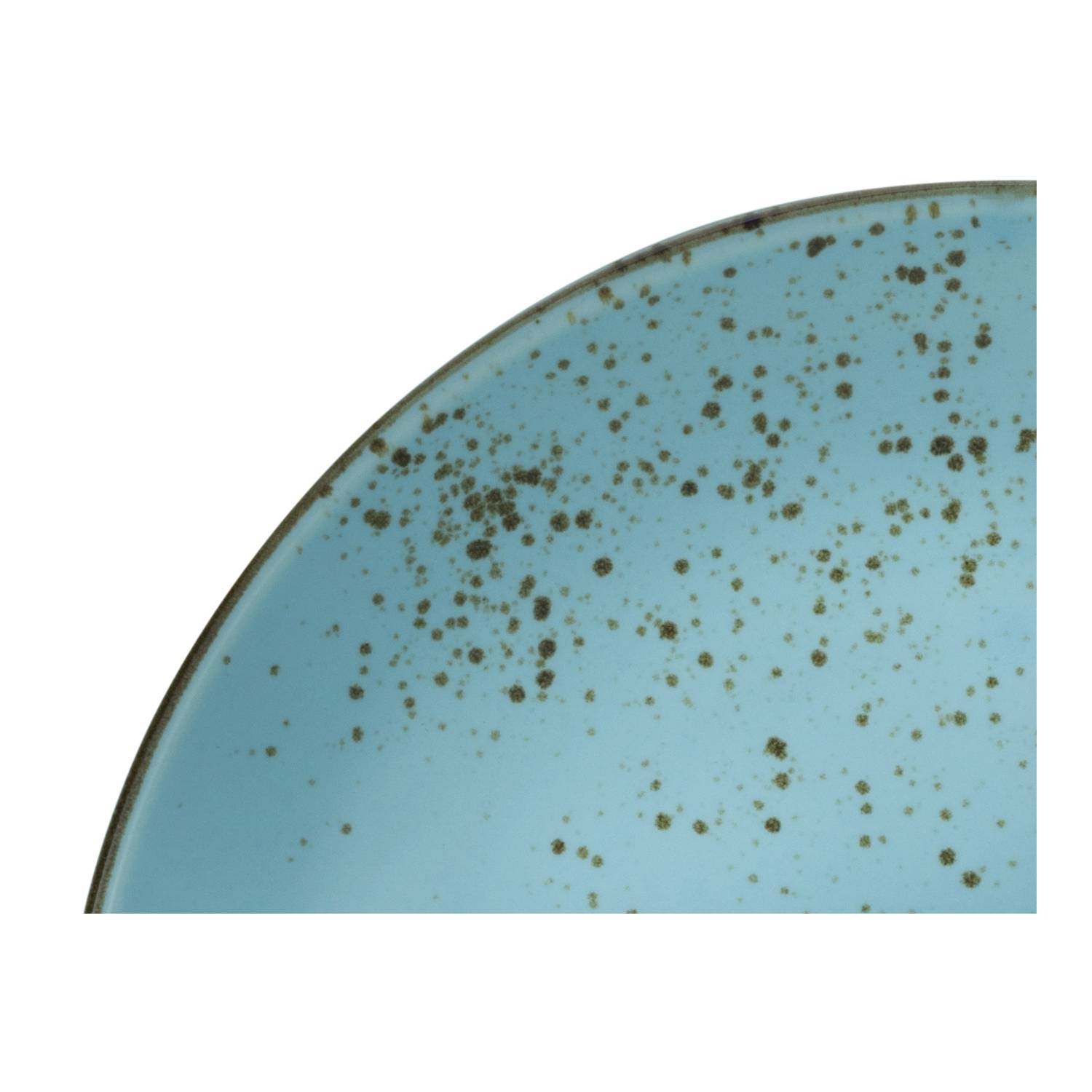 CreaTable 20966 Nature Collection Speiseteller, Suppenteller, Dessertteller, aqua, 12-teilig (1 Set)