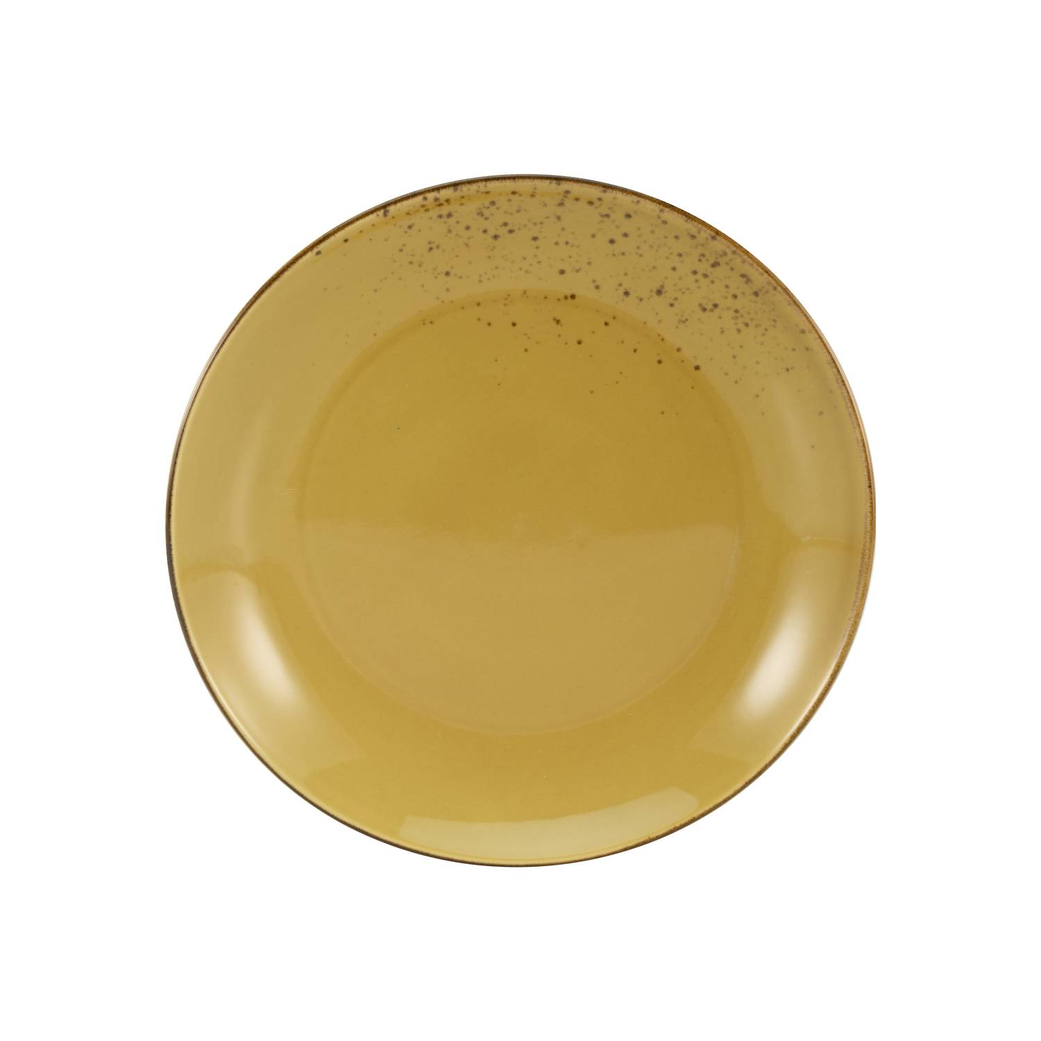 CreaTable 21976 Nature Collection Speiseteller Ø 27 cm, curry, 6-teilig (1 Set)