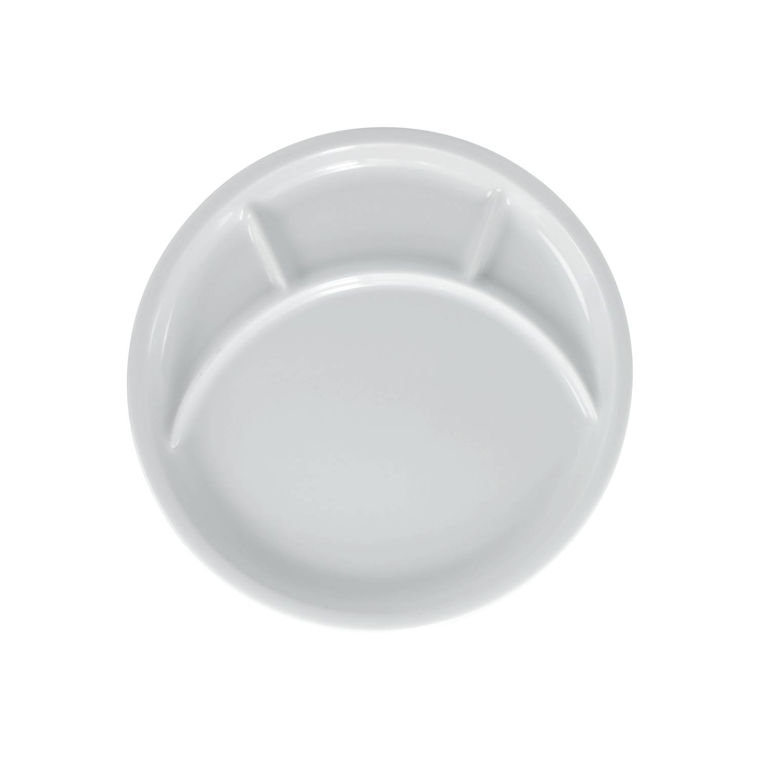 CreaTable 22922 Universal Fondue & Grill-Teller Ø 27 cm, weiß (4er Pack)