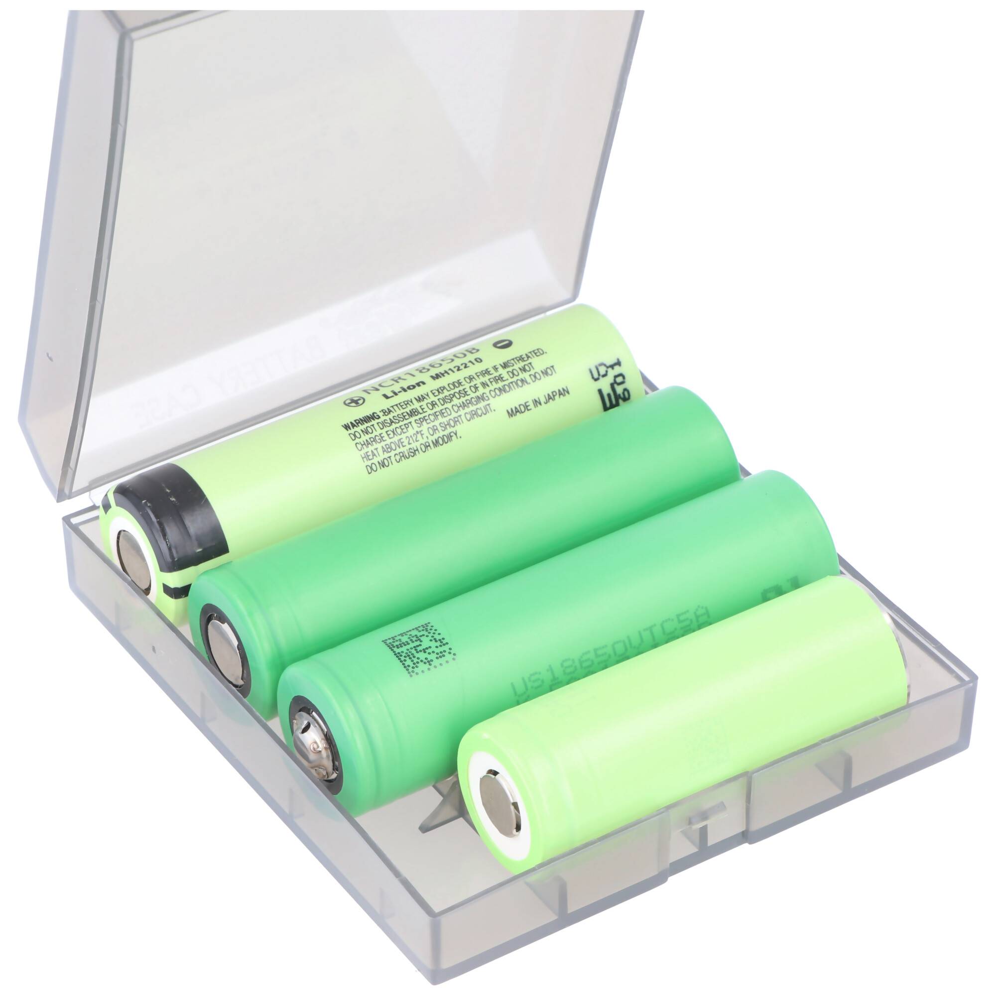 Efest H4 Aufbewahrungsbox für 4x 18650 Akkus bis max. Länge von 67mm, aus Kunststoff Lila