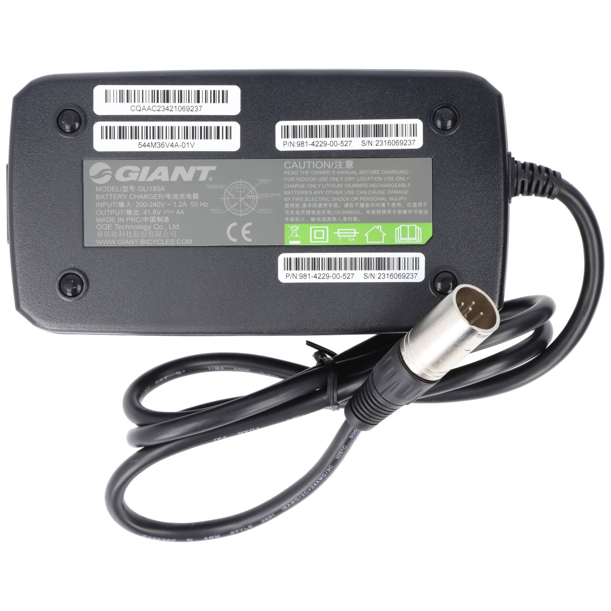 Giant EnergyPak Akku Schnell-Ladegerät 41.8V 5 pins, XLR 5-polig, DPS-83CB A, GLI180A, NC-SSC05GNT