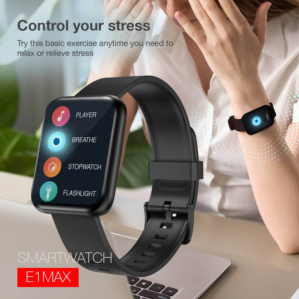 Lenovo E1 Max Smartwatch schwarz