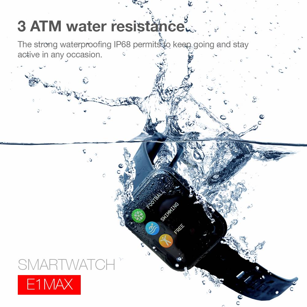 Lenovo E1 Max Smartwatch schwarz