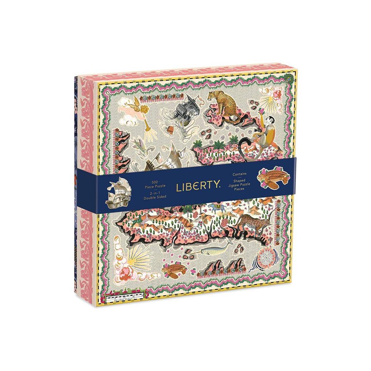 65469 - Liberty Maxine - doppelseitiges Puzzle mit geformten Teilen, 500 Teile