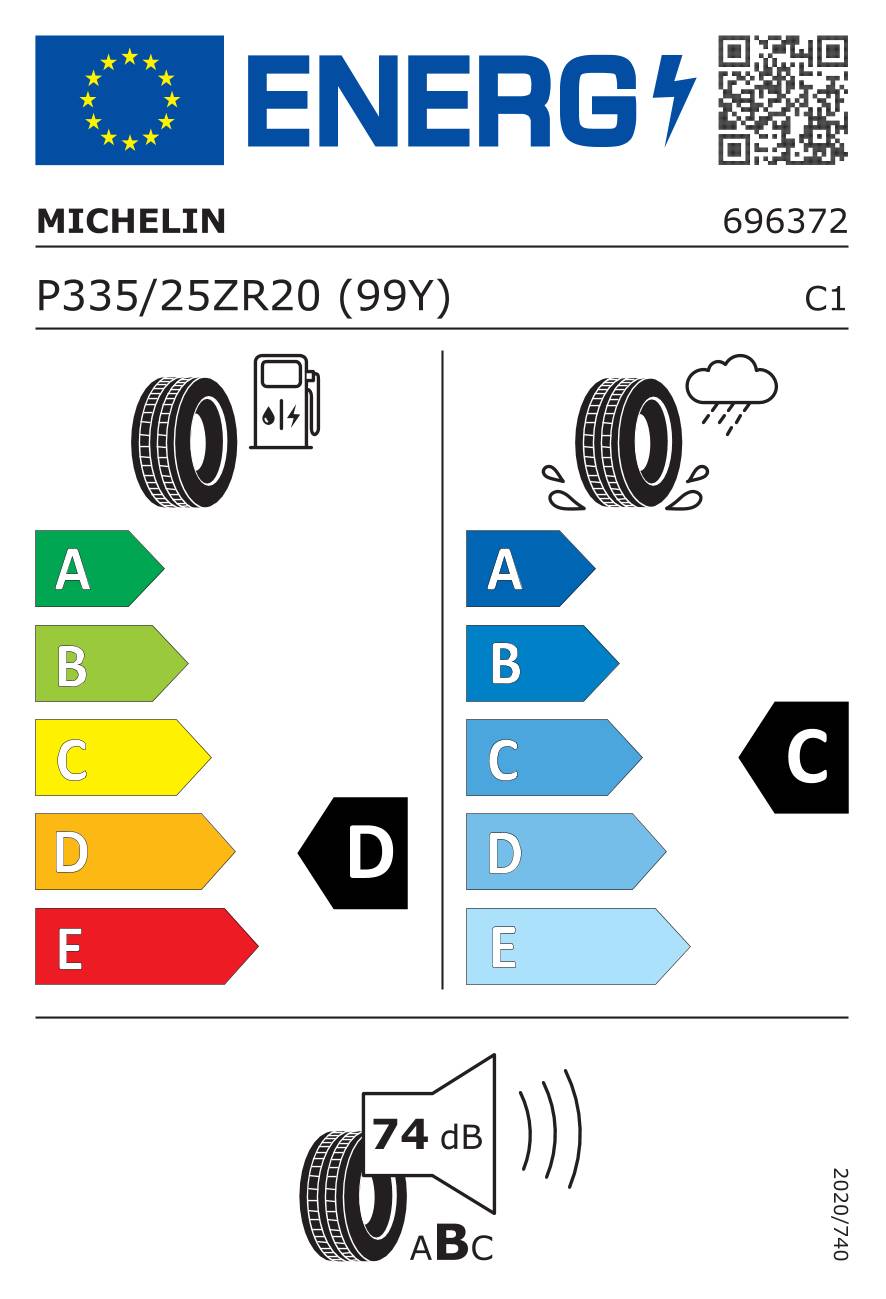 Michelin Pilot Super Sport ZP ( P335/25 ZR20 (99Y) EV Suitable, runflat )