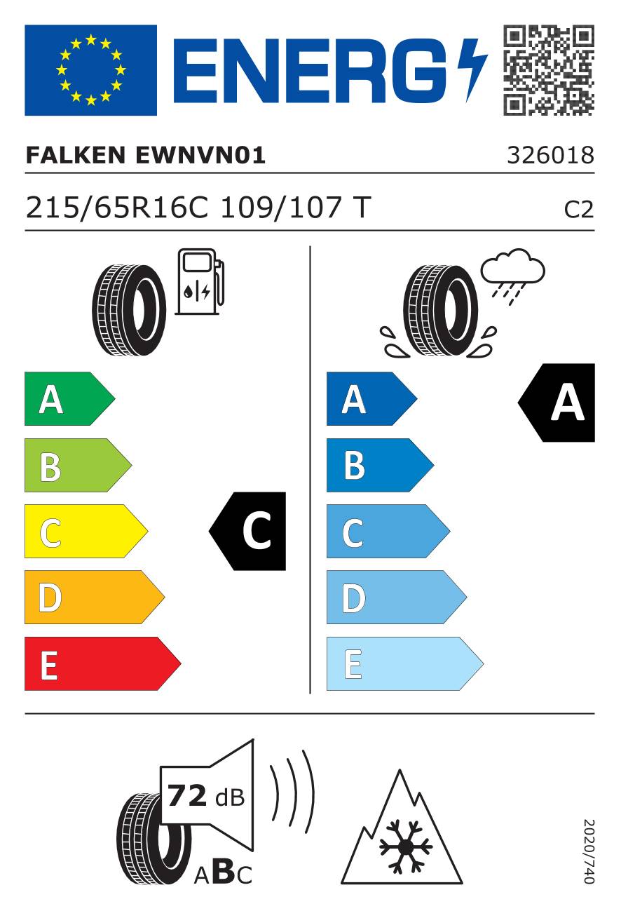 Falken EUROWINTER VAN01 ( 215/65 R16C 109/107T )