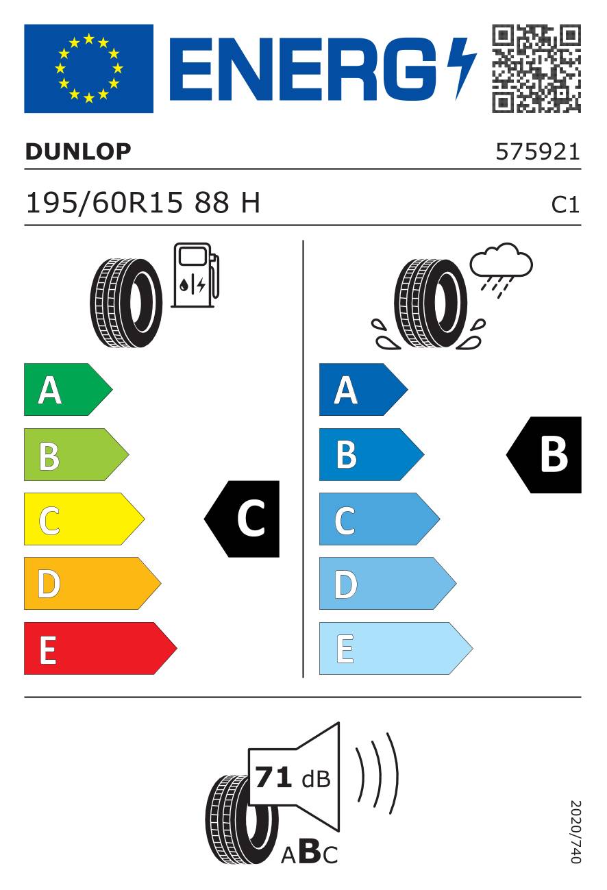 Dunlop Sport BluResponse ( 195/60 R15 88H )