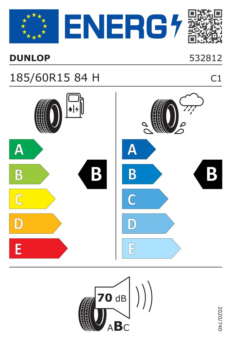 Dunlop Sport BluResponse ( 185/60 R15 84H )