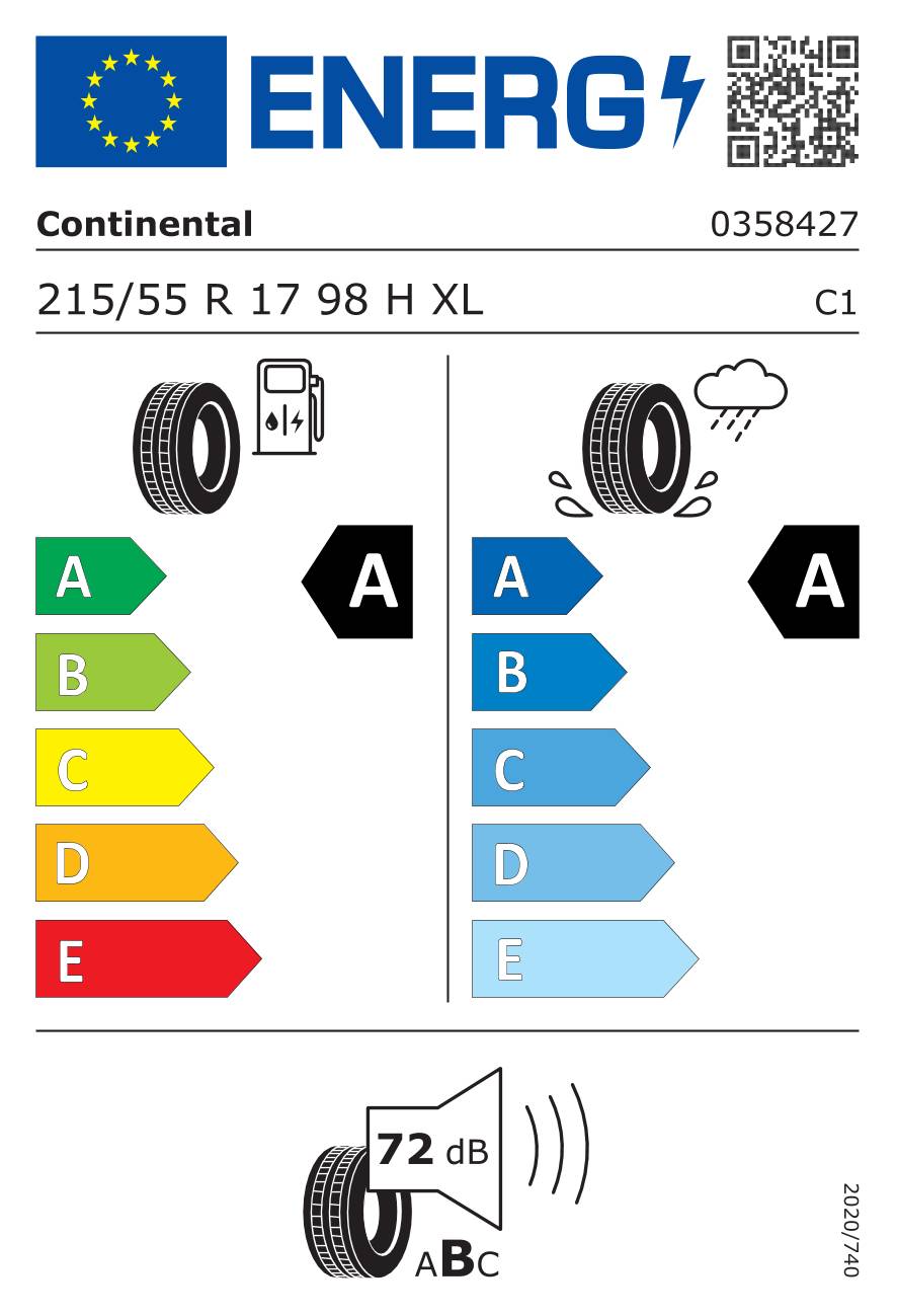 Continental EcoContact 6 ( 215/55 R17 98H XL EVc )