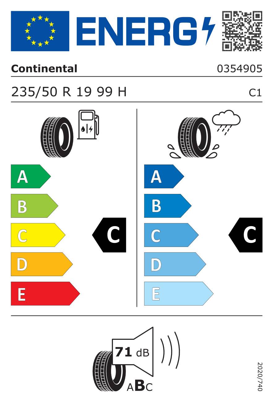 Continental 4X4 Contact ( 235/50 R19 99H, MO, mit Leiste )