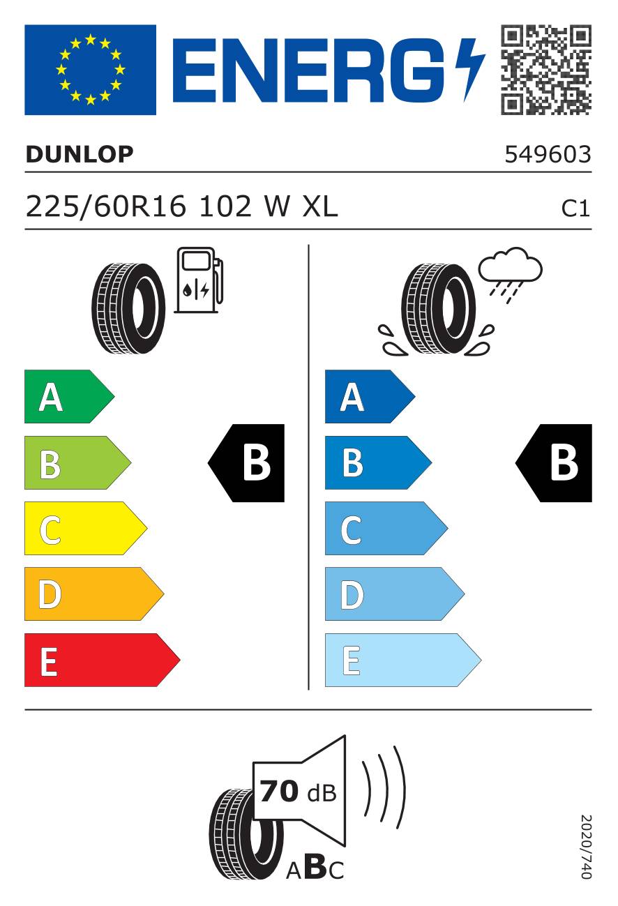 Dunlop Sport BluResponse ( 225/60 R16 102W XL )