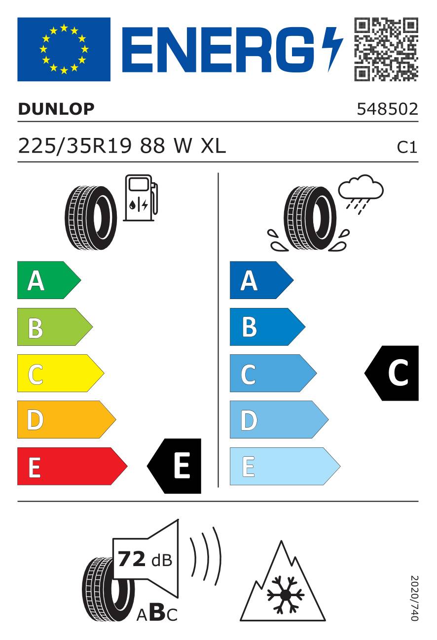 Dunlop SP Winter Sport 3D ( 225/35 R19 88W XL )