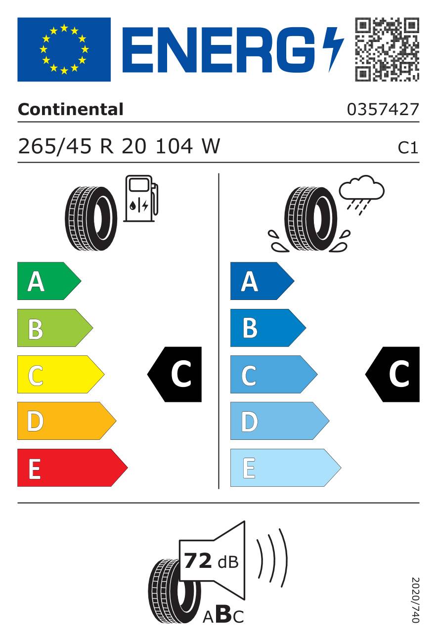 Continental CrossContact LX Sport ( 265/45 R20 104W, MGT )