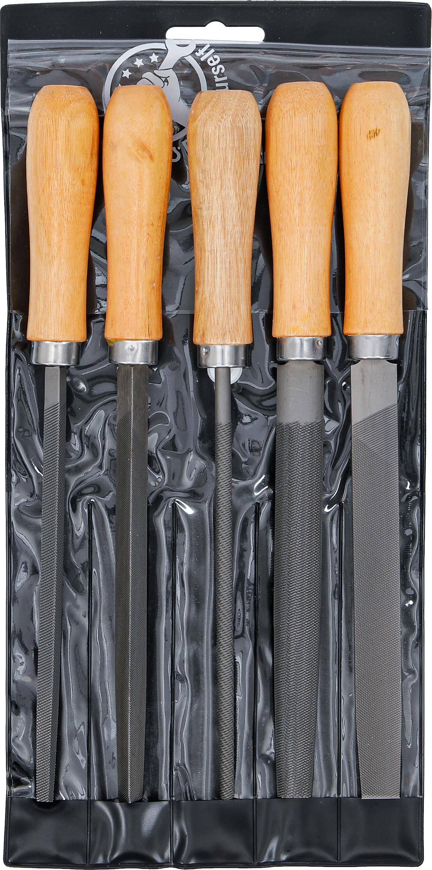 BGS Do It Yourself Feilen-Satz | Holzheft | 150 mm | 5-tlg.