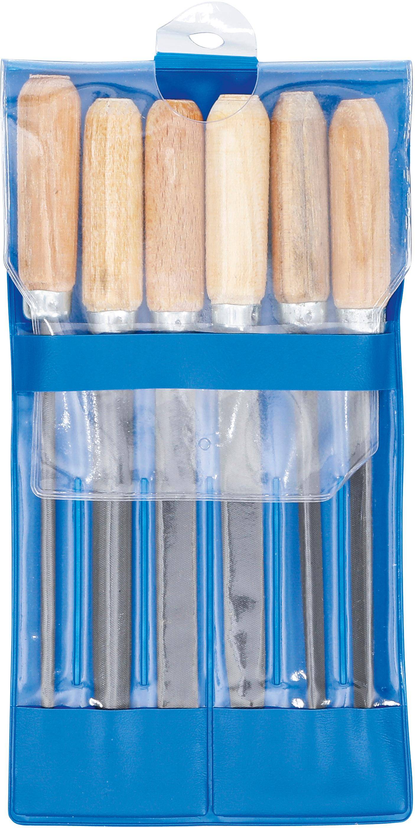 BGS Do It Yourself Schlüsselfeilen-Satz | Holzheft | 100 mm | 6-tlg.