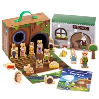 yoamo Osterkalender mit Spielkoffer mit 16 Holzfiguren & Osterhasengeschichte zum Vorlesen yoamo Osterkalender mit Spielkoffer mit 16 Holzfiguren & Osterhasengeschichte zum Vorlesen