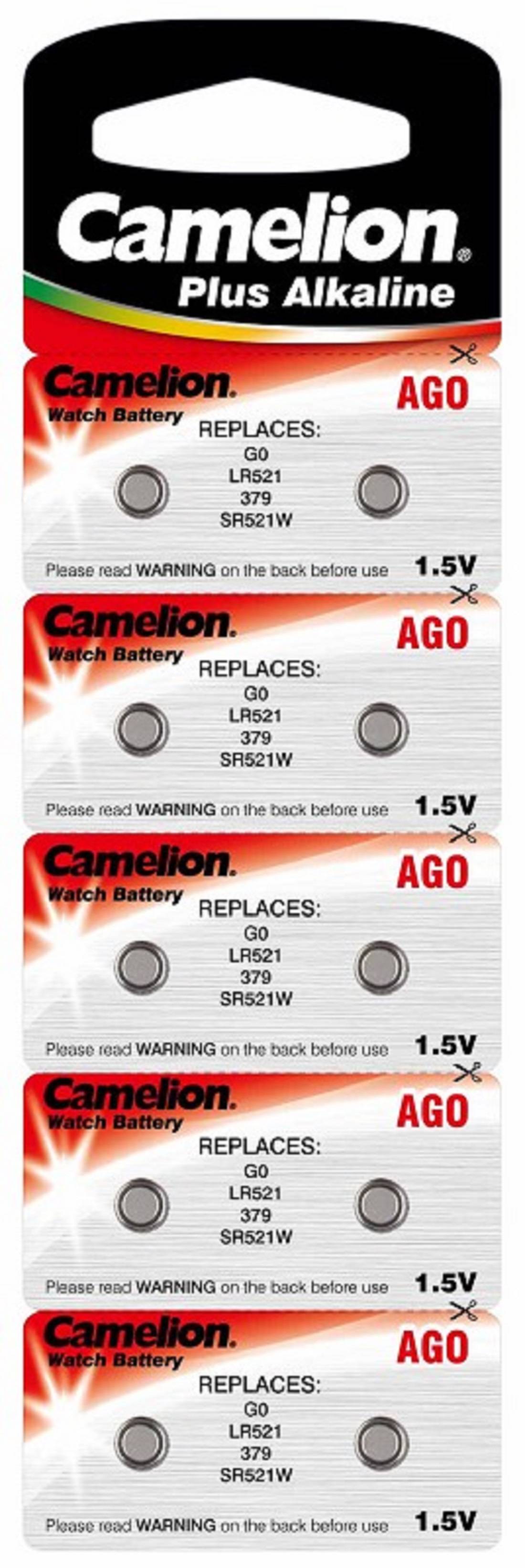 Alkaline Knopfzelle Camelion AG0/LR63/LR521/379