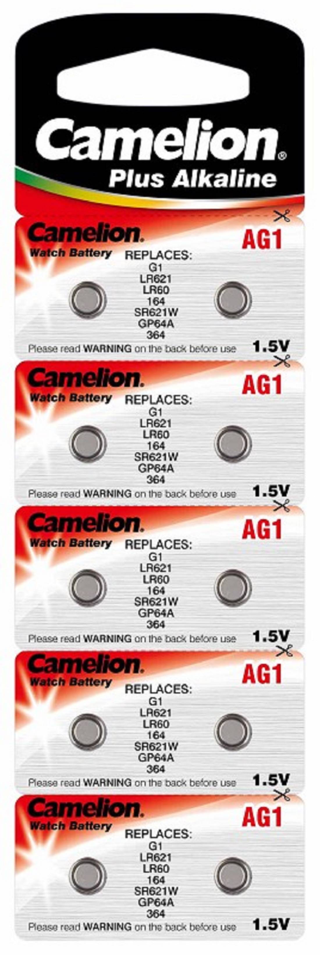 Alkaline Knopfzelle Camelion AG1/LR60/LR621/364