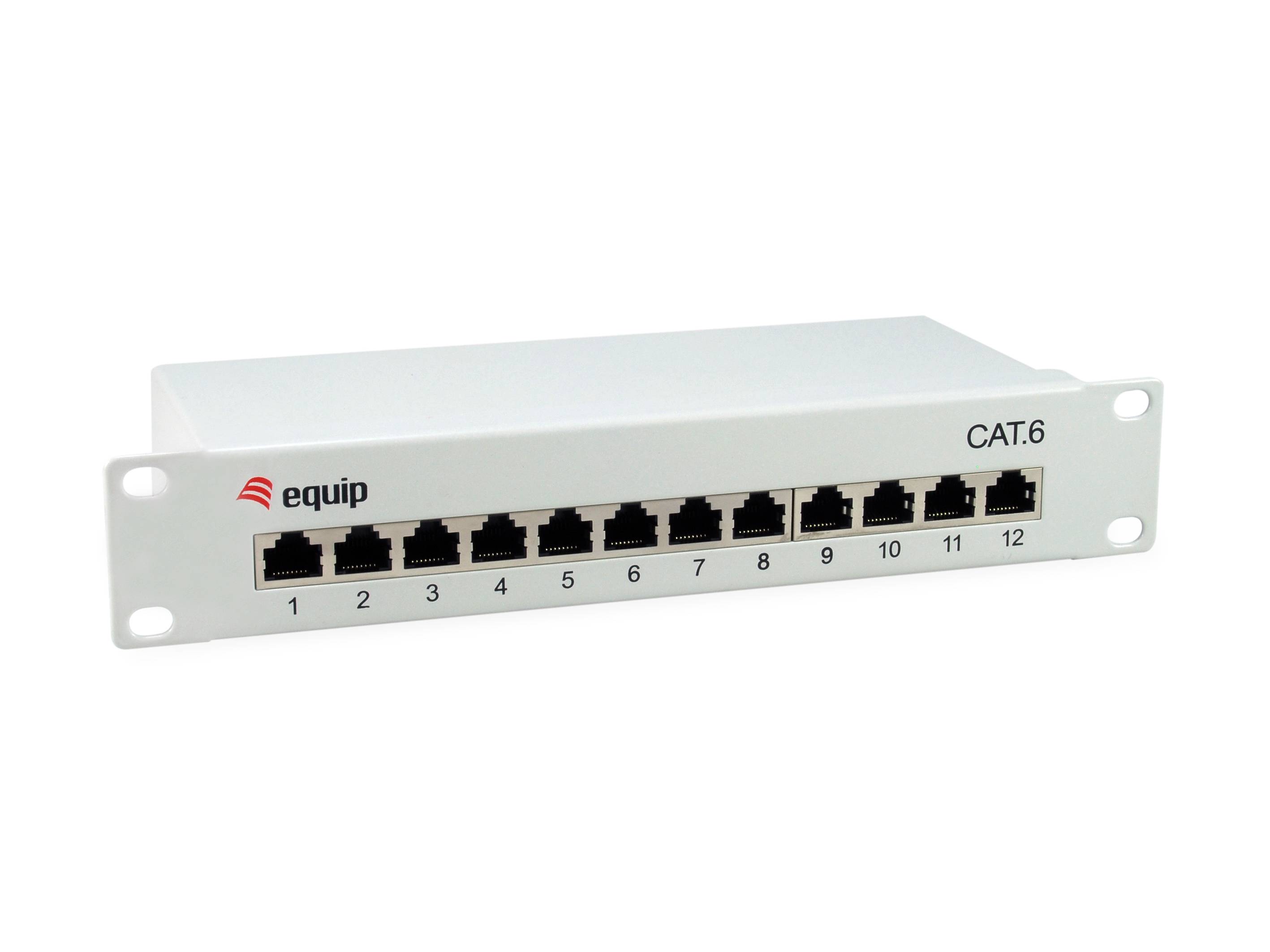 Equip Patchpanel 12x RJ45 Cat6 10" 1HE - RJ-45