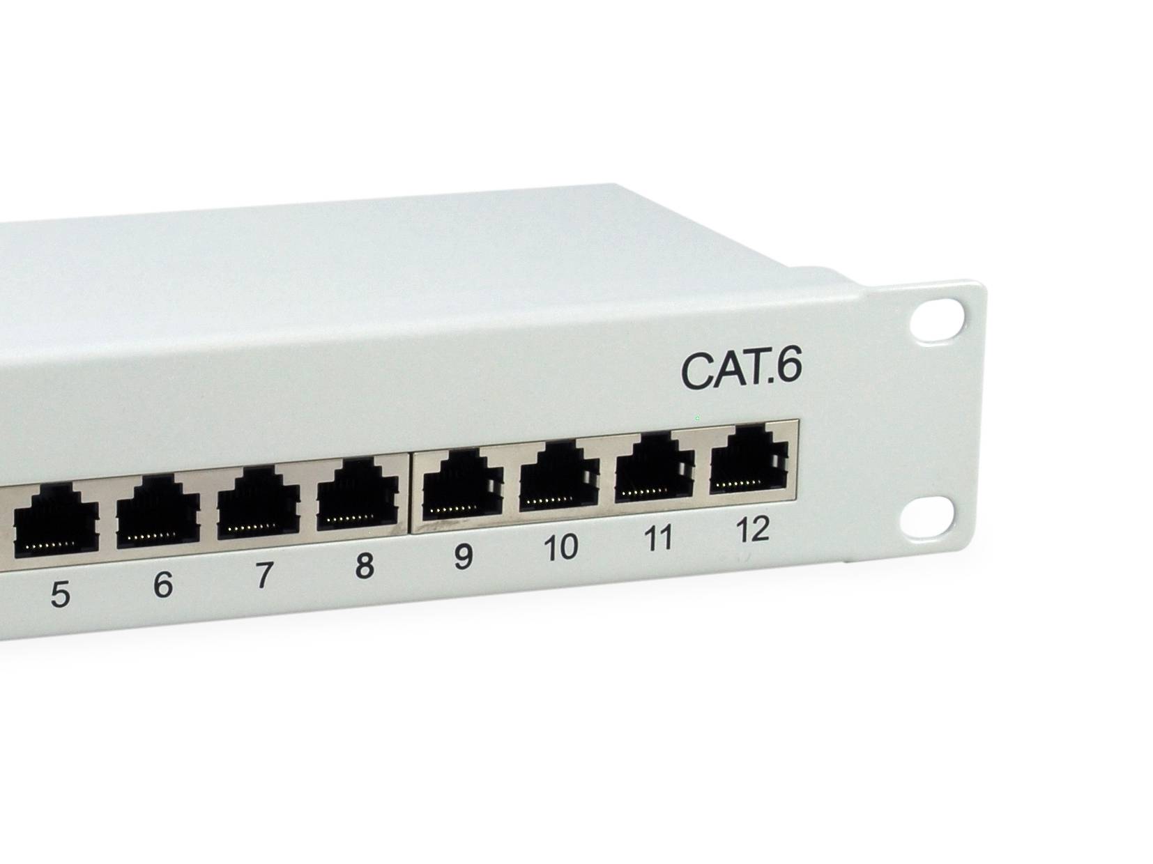 Equip Patchpanel 12x RJ45 Cat6 10" 1HE - RJ-45